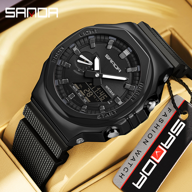 Luxury Watch G Shock - SANDA Top Brand Luxury Male Electronic