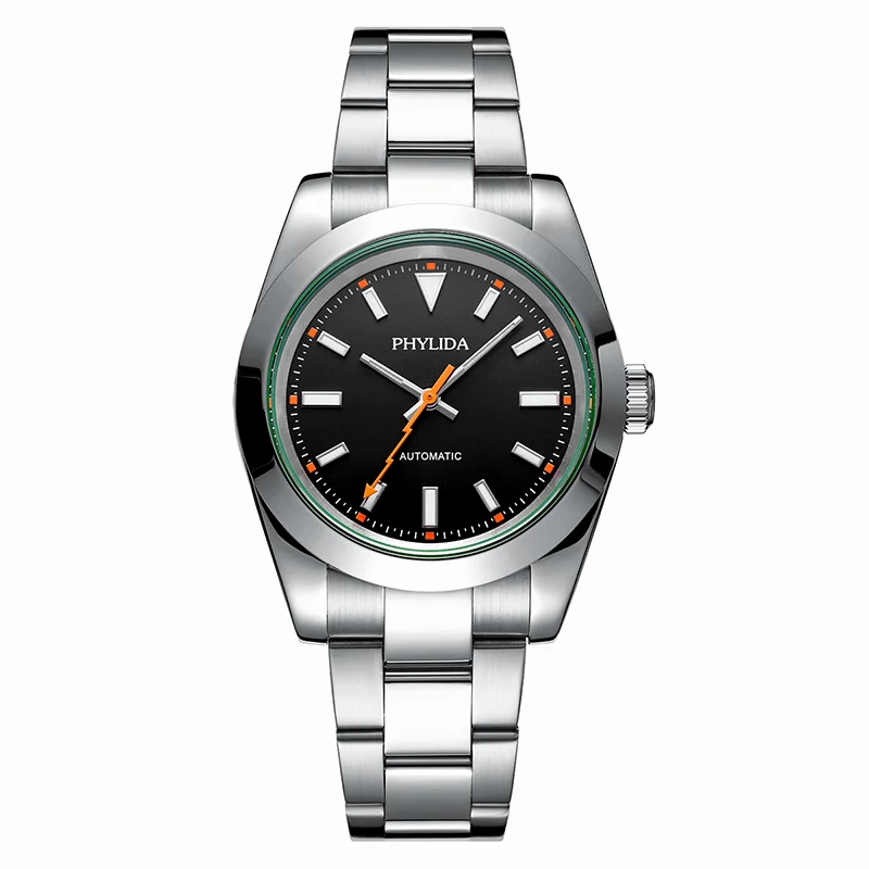Luxury Watch Black - PHYLIDA 39mm MIYOTA Automatic Mechanical Luxury