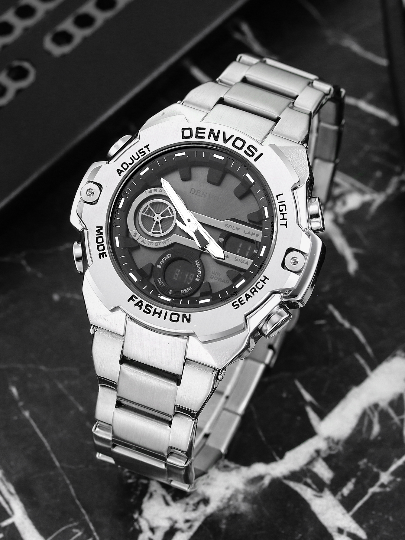 Open Heart Watch - DENVOSI Men's Steel Heart Quartz Watch,