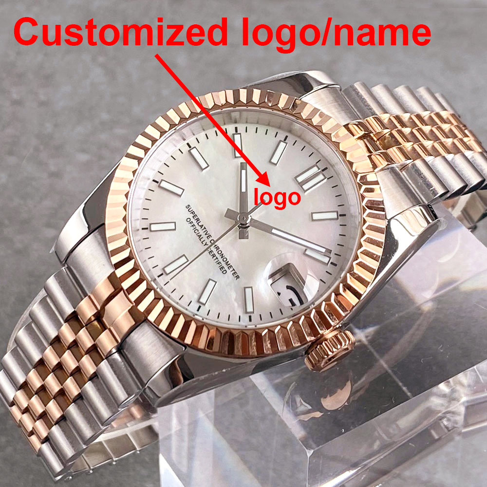 Luxury Watch Gold - Customized two tone rose gold case