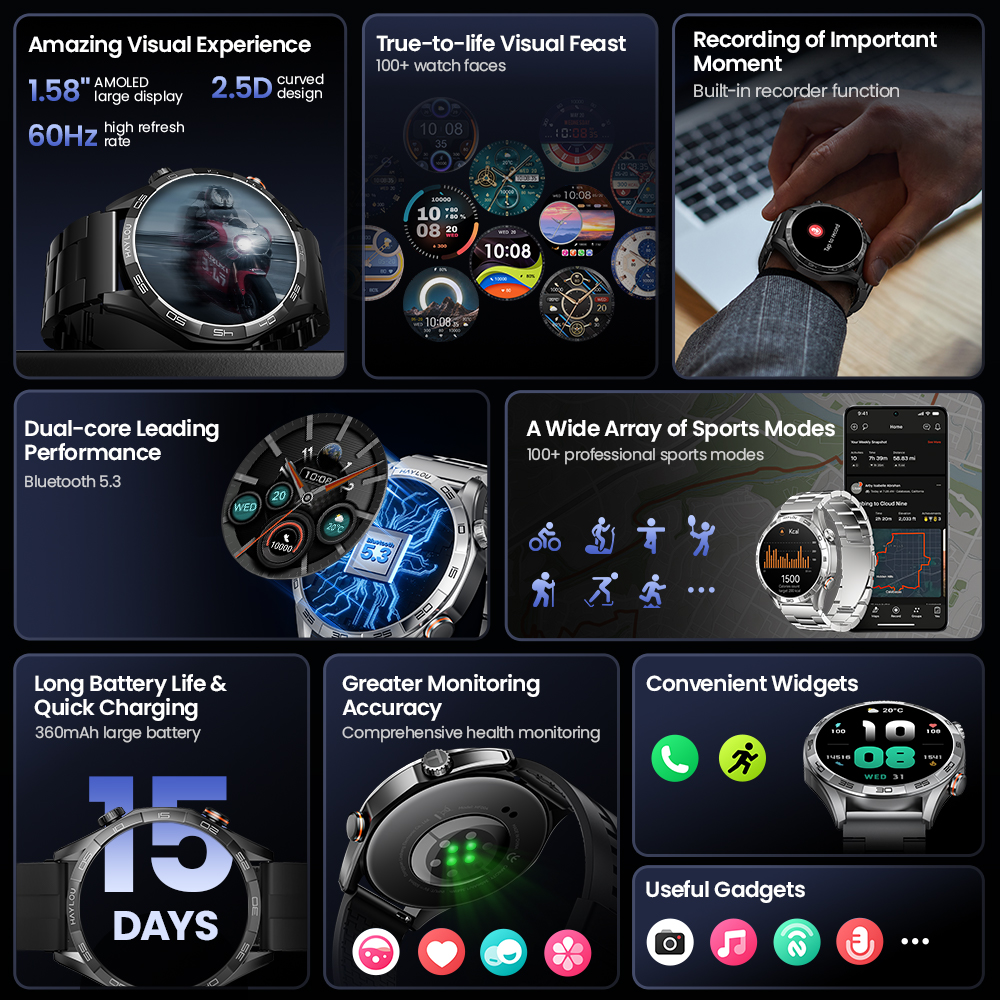 HAYLOU Solar 5 Voice Calling S - Xiaomi Luxury Watch recensione e prezzo