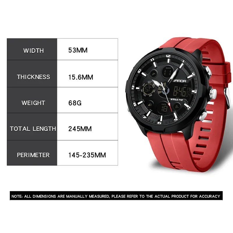 SANDA 9053  50M Waterproof Qua - Luxury Watch G Shock recensione e prezzo