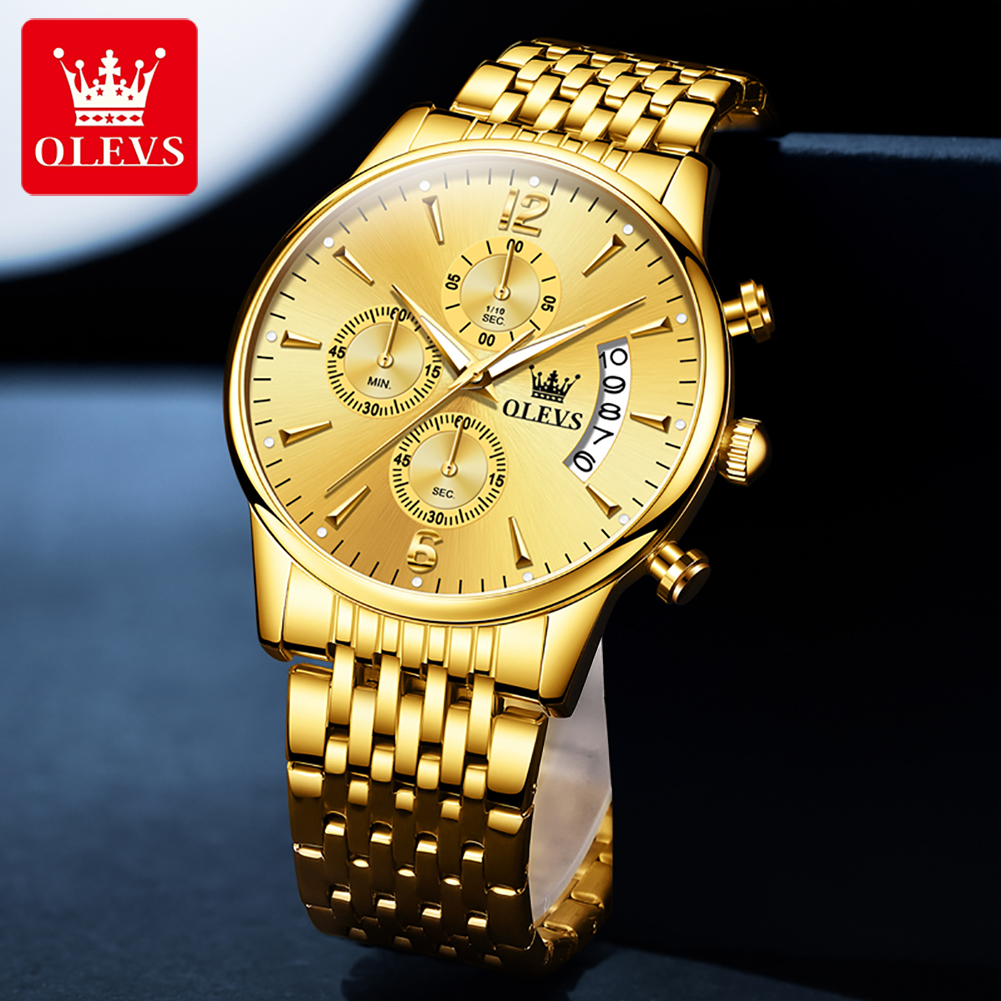 OLEVS luxury brand men's watch - Luxury Watch Gold recensione e prezzo