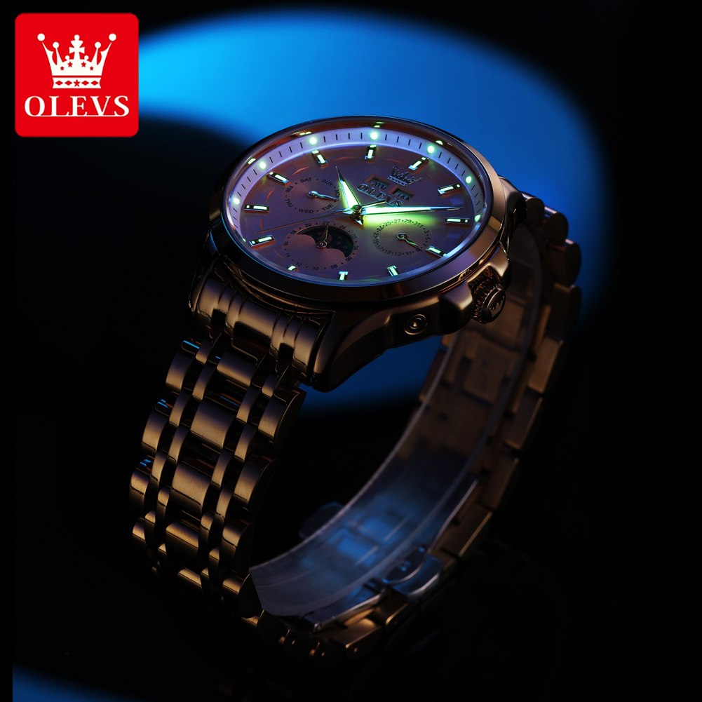 OLEVS 7070 Automatic Watch Men - Luxury Watch Display recensione e prezzo