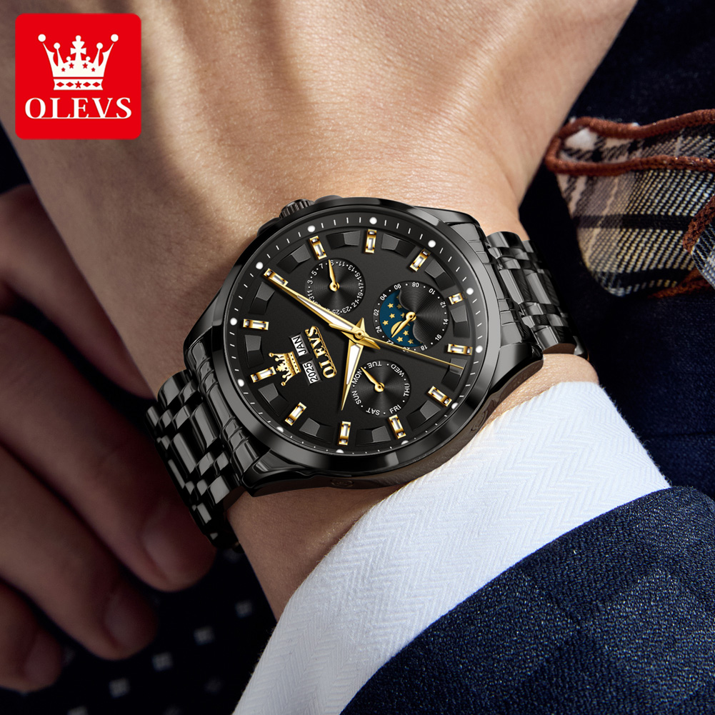OLEVS 7070 Automatic Watch Men - Luxury Watch Display recensione e prezzo