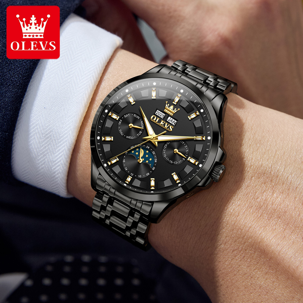 OLEVS 7070 Automatic Watch Men - Luxury Watch Display recensione e prezzo