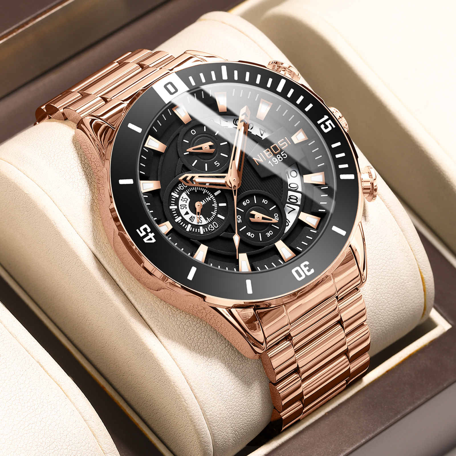 NIBOSI New Men's Watches Top B - Luxury Watch Brand recensione e prezzo