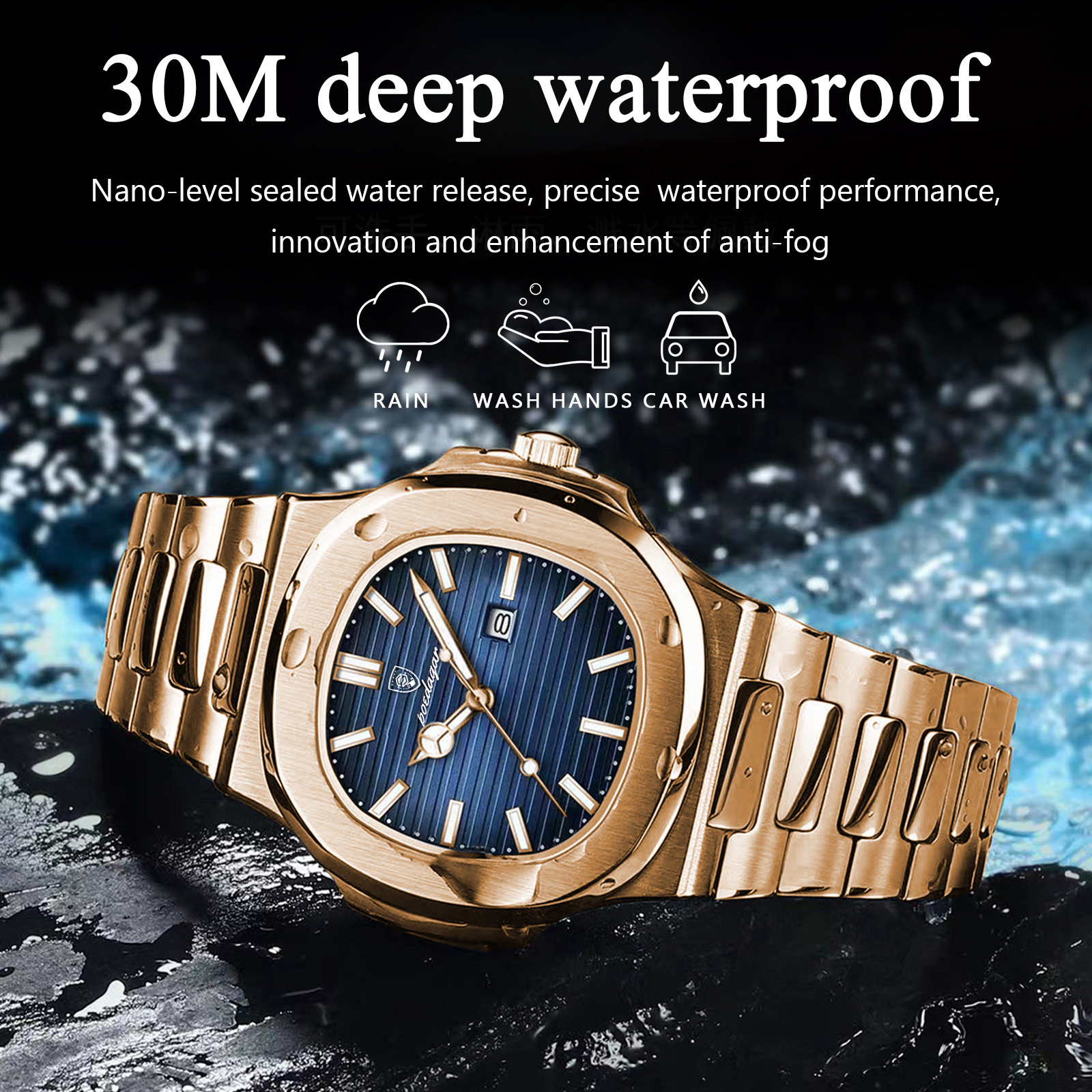 POEDAGAR Fashion Couple Watch  - Open Heart Watch recensione e prezzo