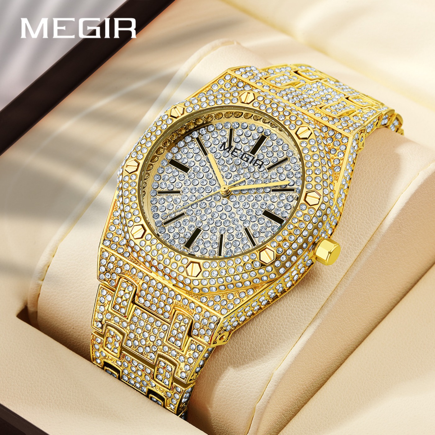 MEGIR Luxury Quartz Rhinestone - Luxury Watch Brand recensione e prezzo