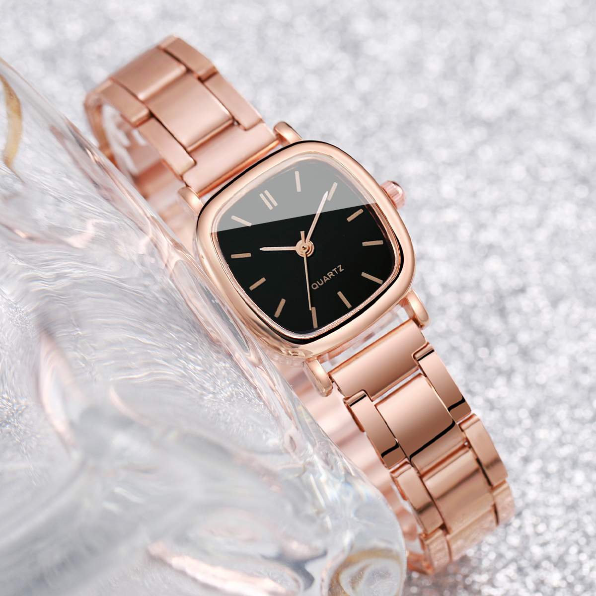 2PCS/Set Fashion Square Women  - Open Heart Watch recensione e prezzo
