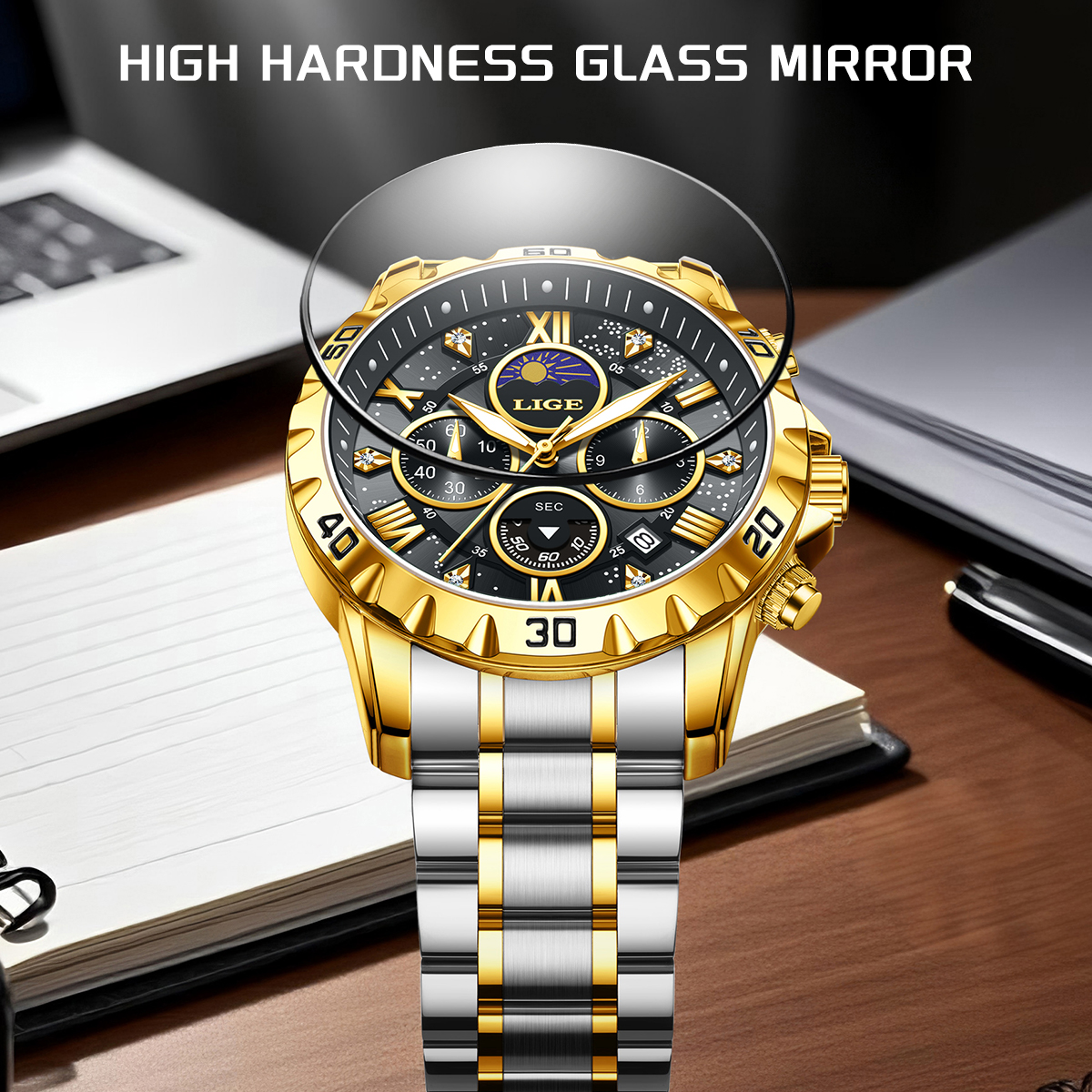 LIGE Top Brand Luxury Quartz M - Luxury Watch Brand recensione e prezzo