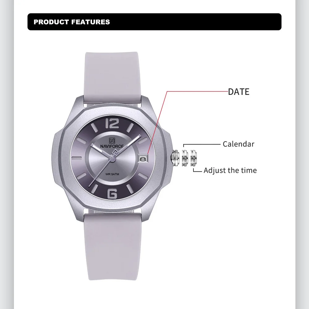 NAVIFORCE 7107 Watch for Women - Luxury Watch Black recensione e prezzo
