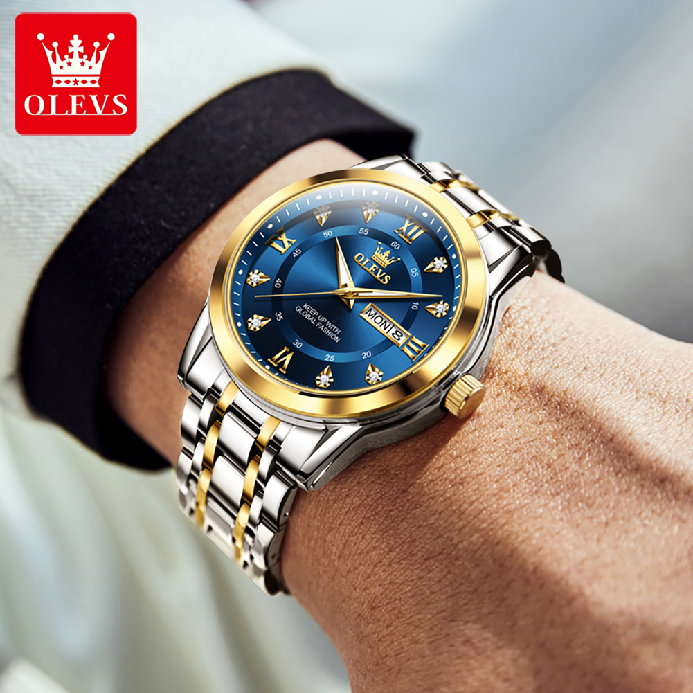 OLEVS Brand Fashion men's watc - Luxury Watch Display recensione e prezzo
