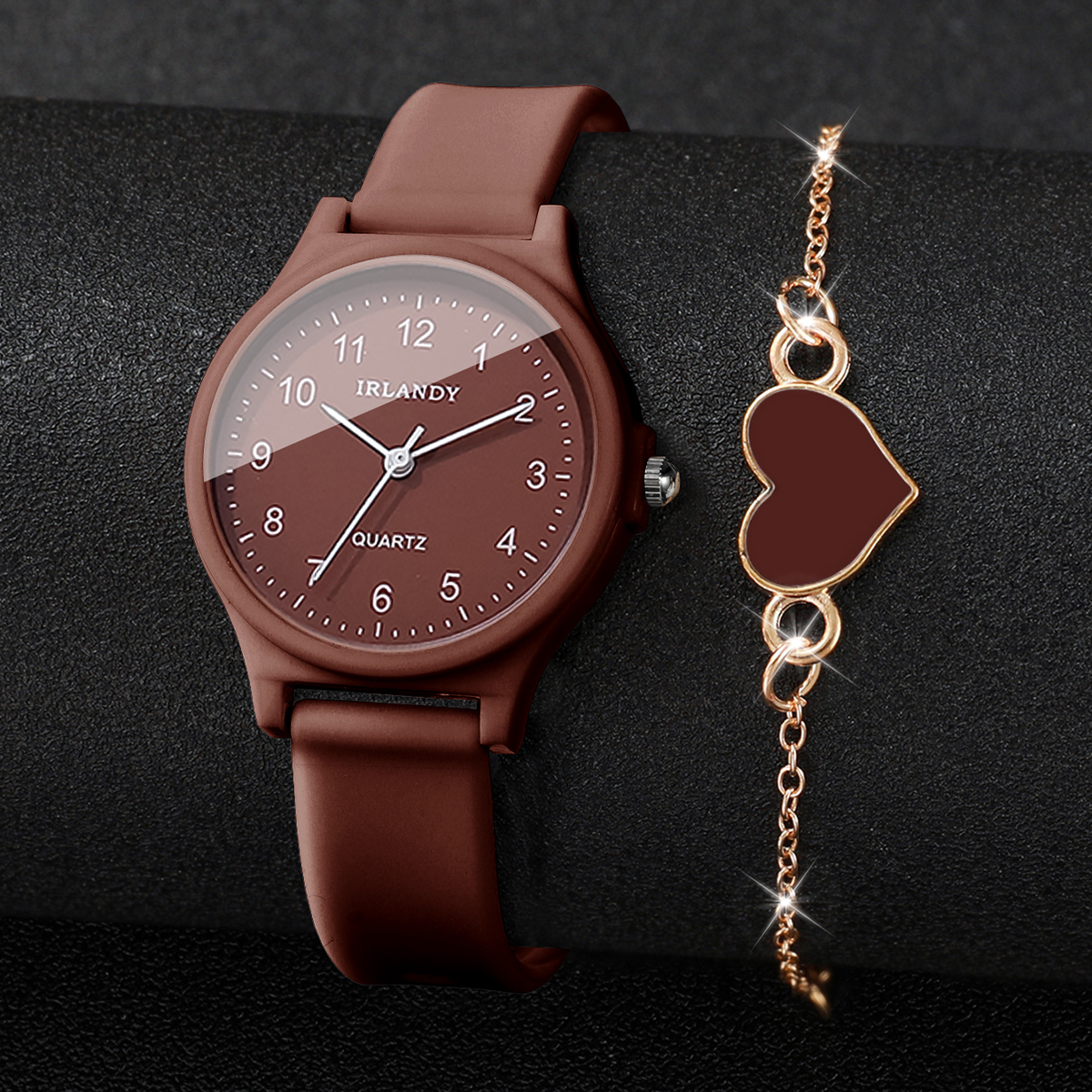 2PCS Fashion Arabic Dial Women - Open Heart Watch recensione e prezzo