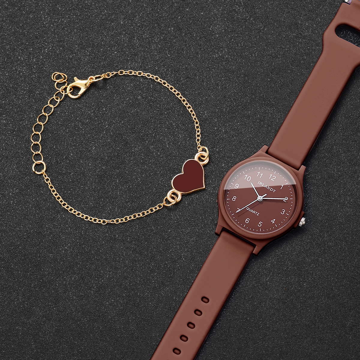 2PCS Fashion Arabic Dial Women - Open Heart Watch recensione e prezzo