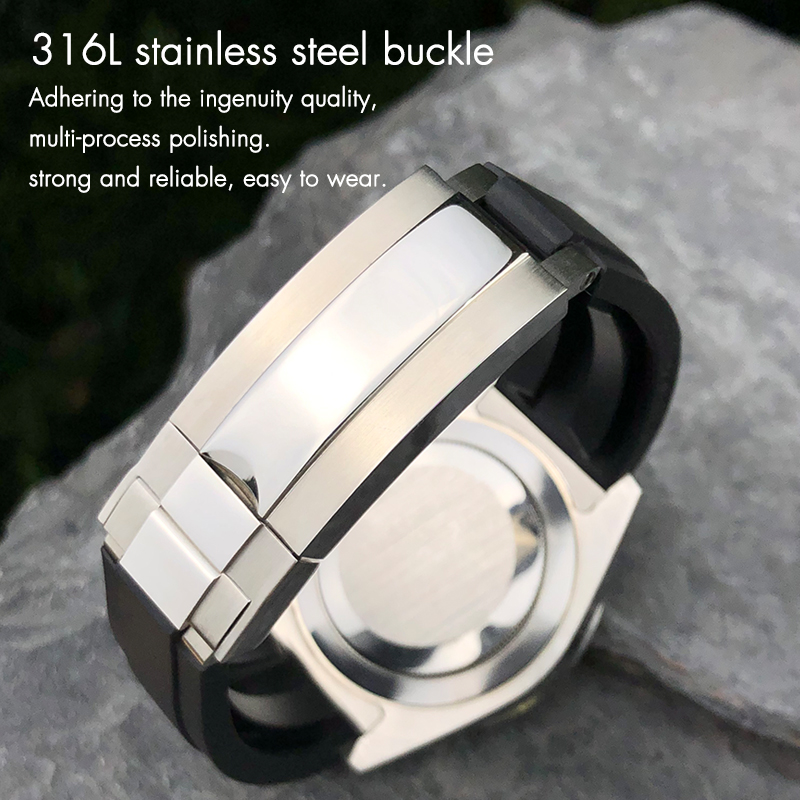Metal Link Rubber Watchband Cu - Luxury Watch Rolex recensione e prezzo