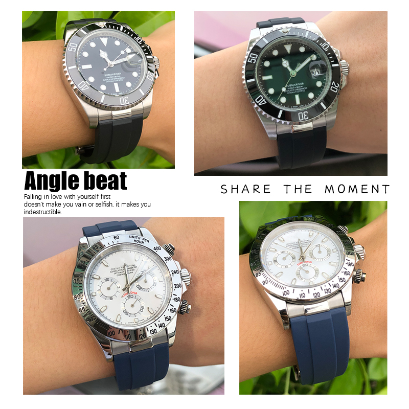 Metal Link Rubber Watchband Cu - Luxury Watch Rolex recensione e prezzo