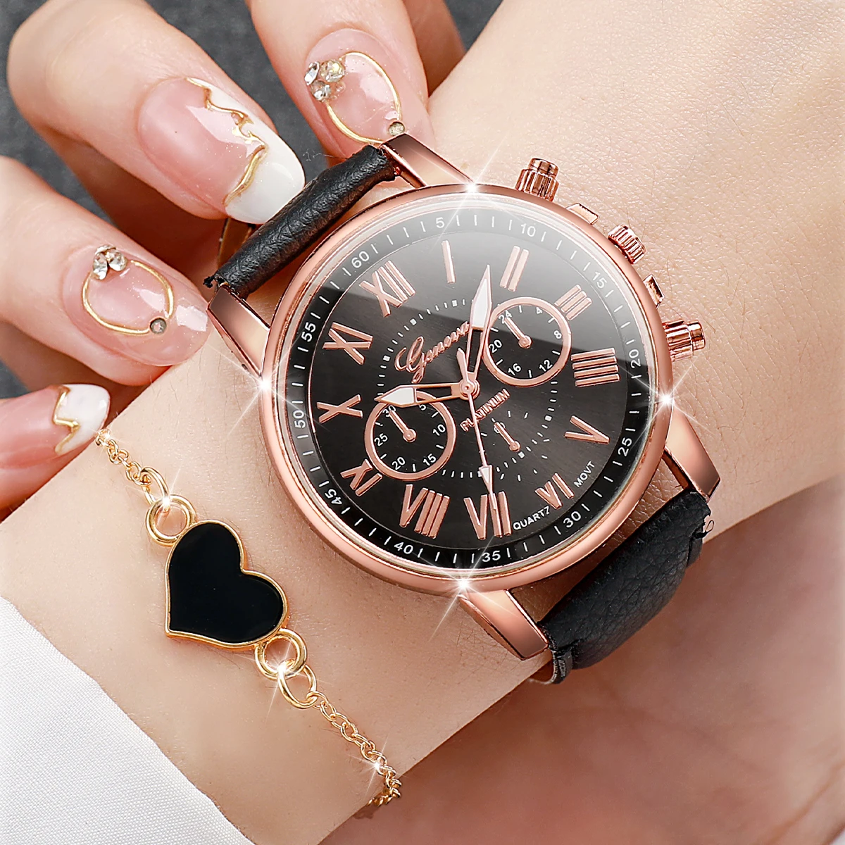 6PCS Fashion Women Watches Hea - Open Heart Watch recensione e prezzo