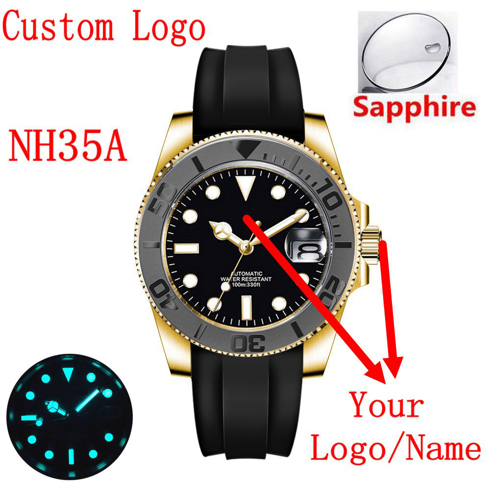 Custom logo 40mLuxury NH35/ Mi - Luxury Watch Gold recensione e prezzo