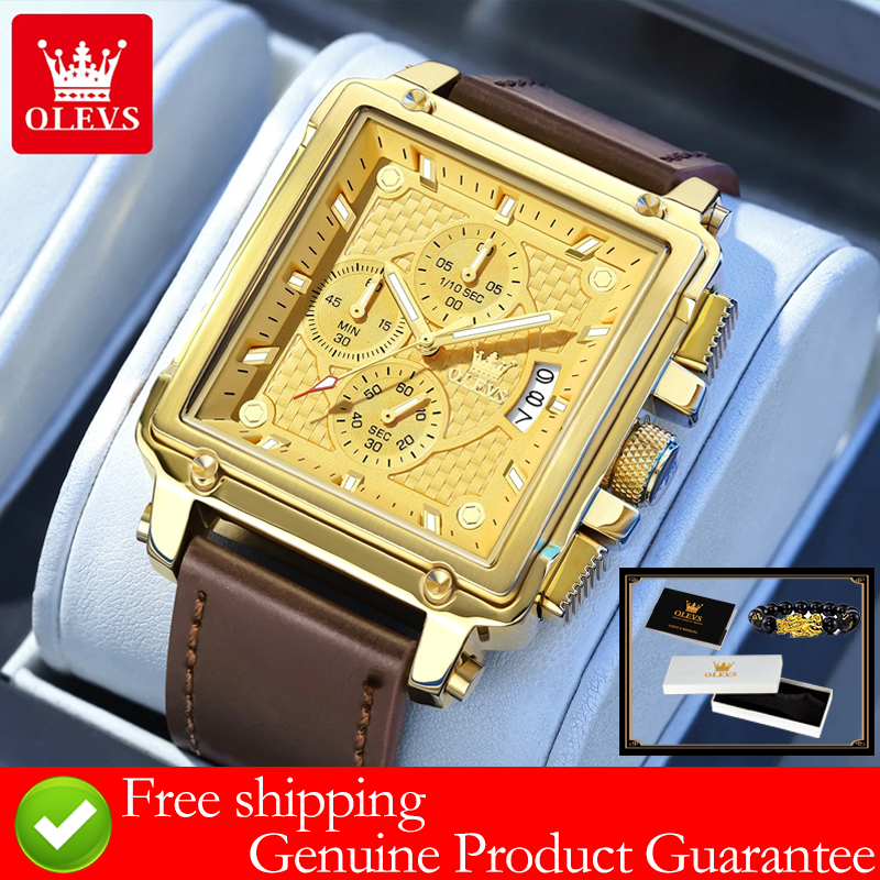 OLEVS brand mens watches water - Luxury Watch Gold recensione e prezzo