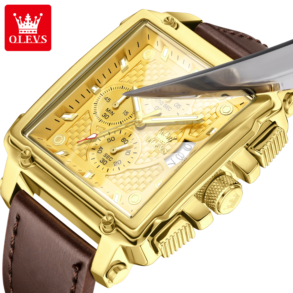 OLEVS brand mens watches water - Luxury Watch Gold recensione e prezzo