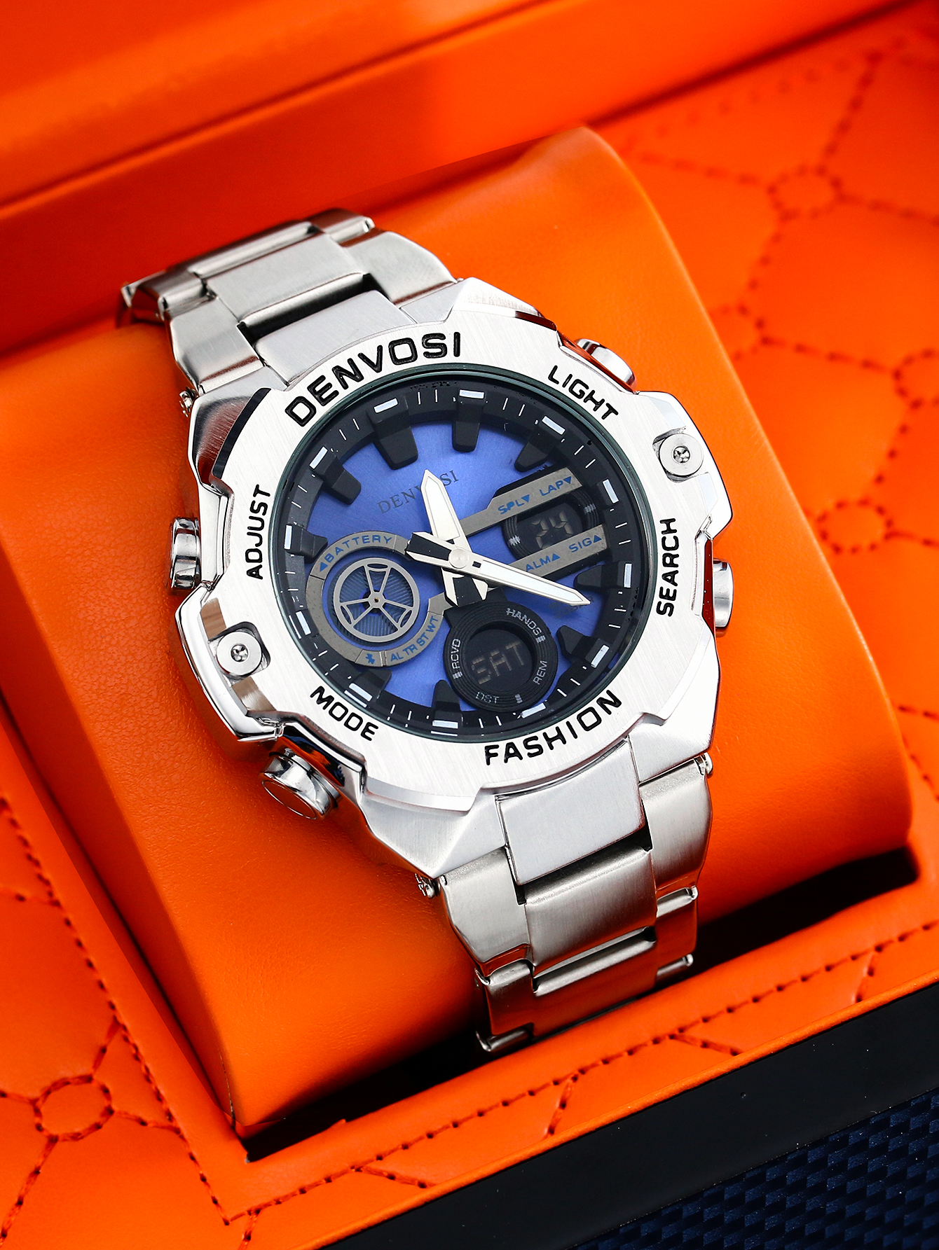 DENVOSI Men's Steel Heart Quar - Open Heart Watch recensione e prezzo