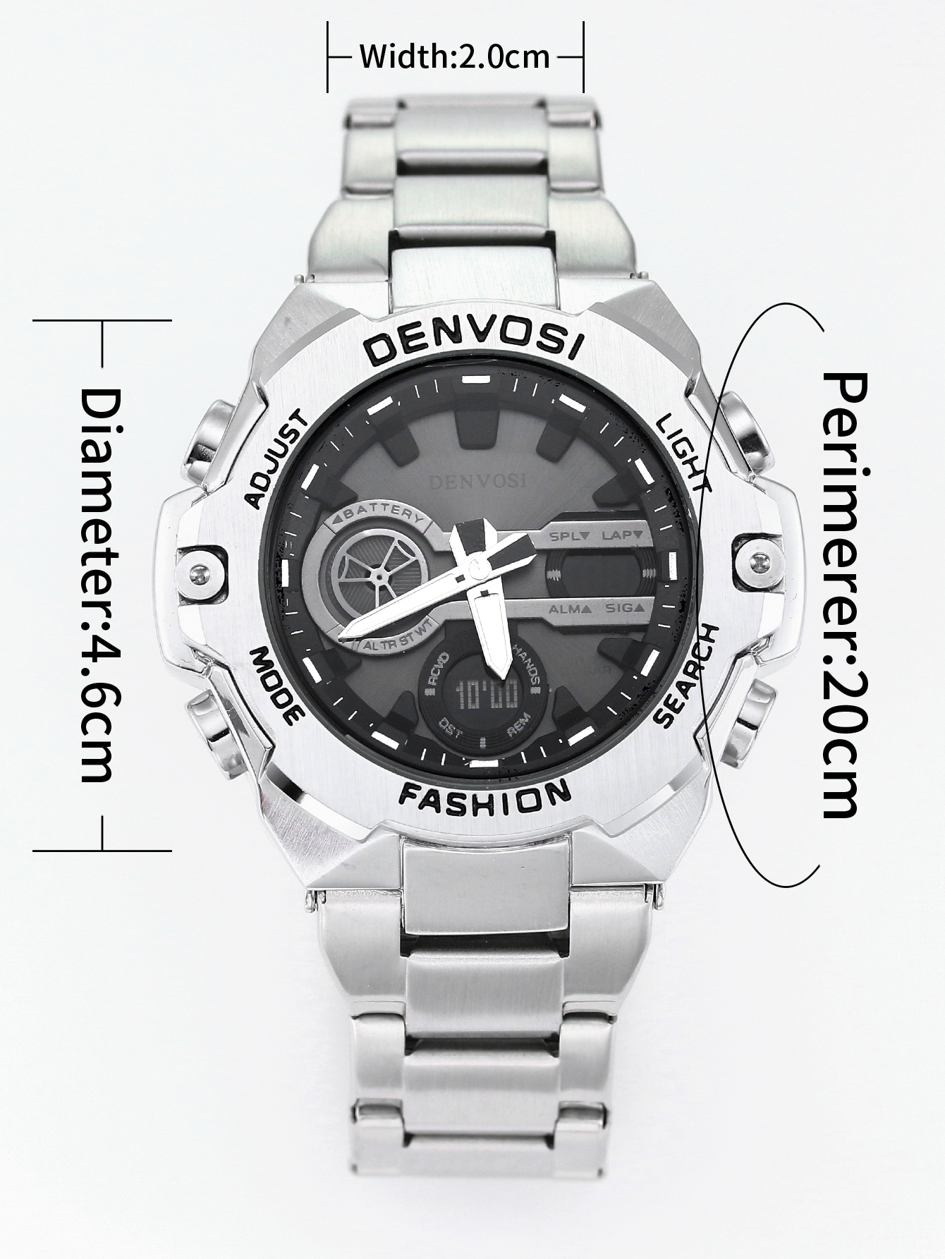 DENVOSI Men's Steel Heart Quar - Open Heart Watch recensione e prezzo