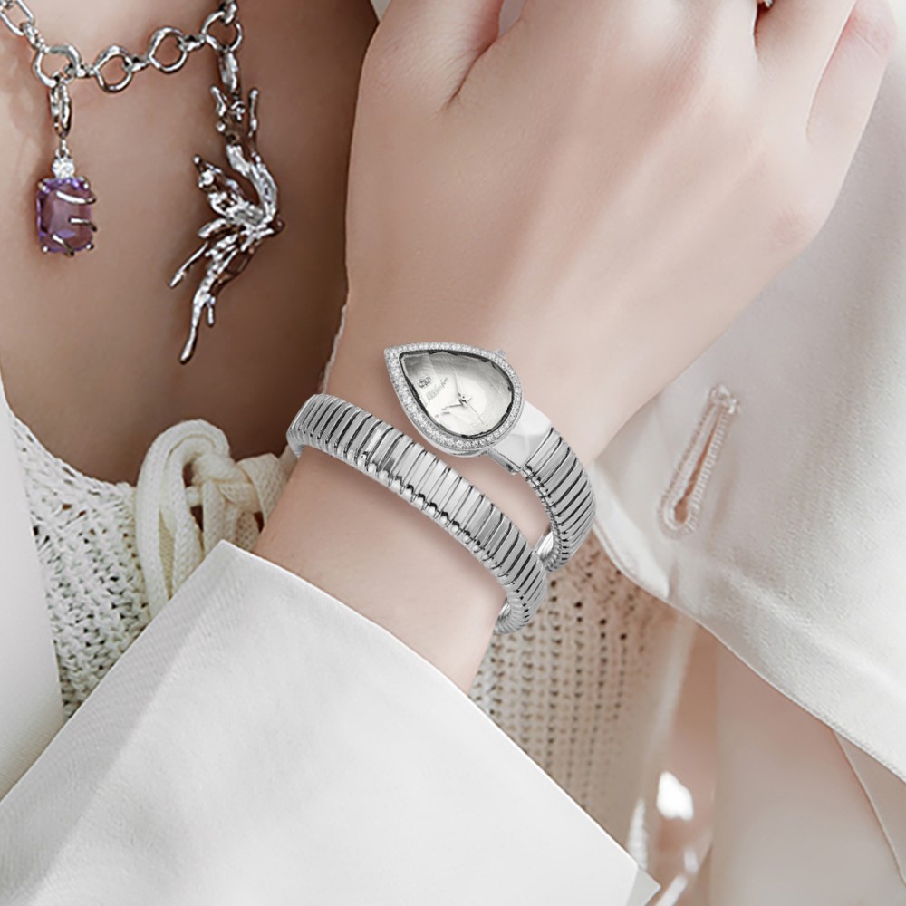 MISSFOX Snake Shape Diamond Wa - Open Heart Watch recensione e prezzo
