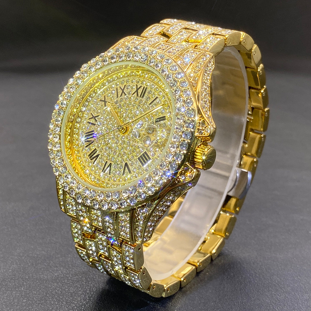 Big Gold Silver Black Wristwat - Luxury Watch Gold recensione e prezzo