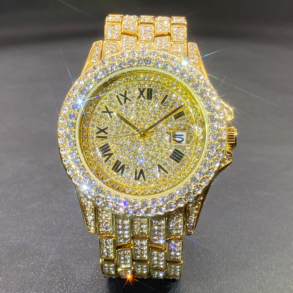 Big Gold Silver Black Wristwat - Luxury Watch Gold recensione e prezzo