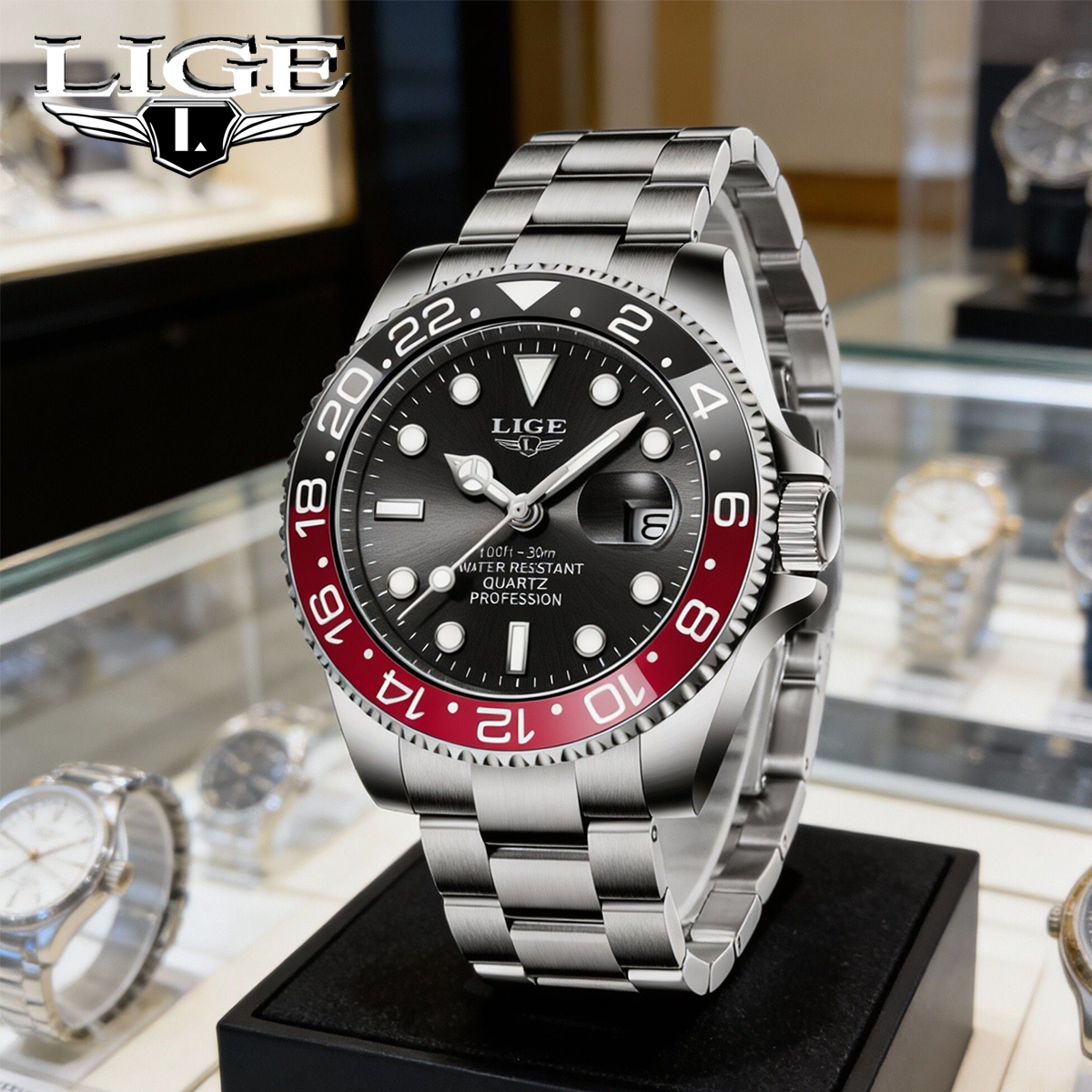 LIGE New Luxury Couple Watches - Open Heart Watch recensione e prezzo