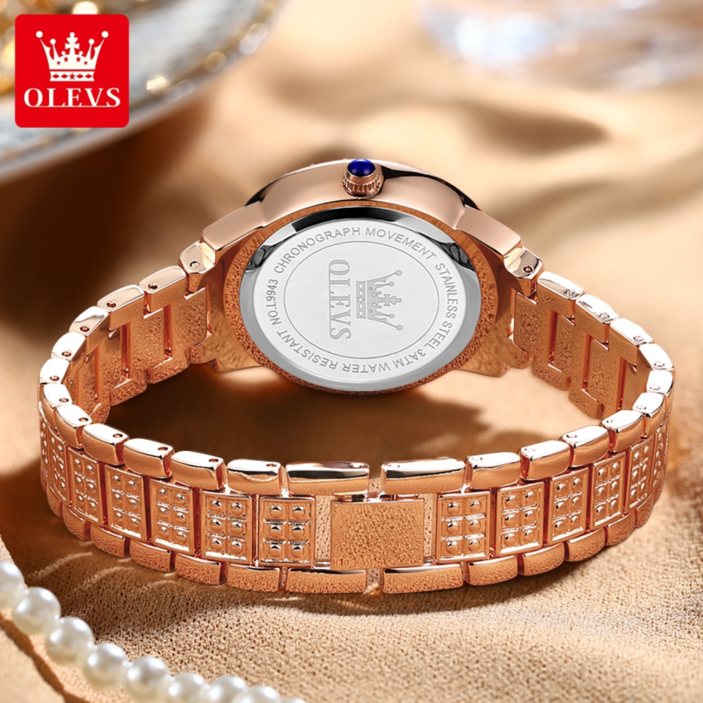 OLEVS 9943 Luxury All Diamond  - Luxury Watch Gold recensione e prezzo