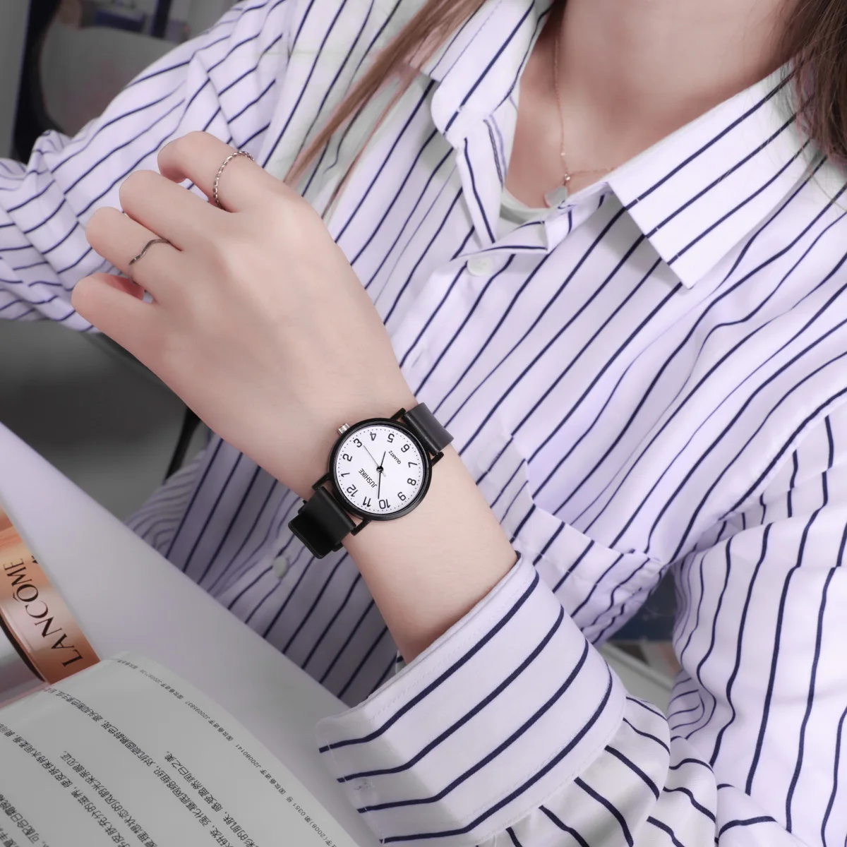 Simple Black Watch Quartz Watc - Luxury Watch Black recensione e prezzo