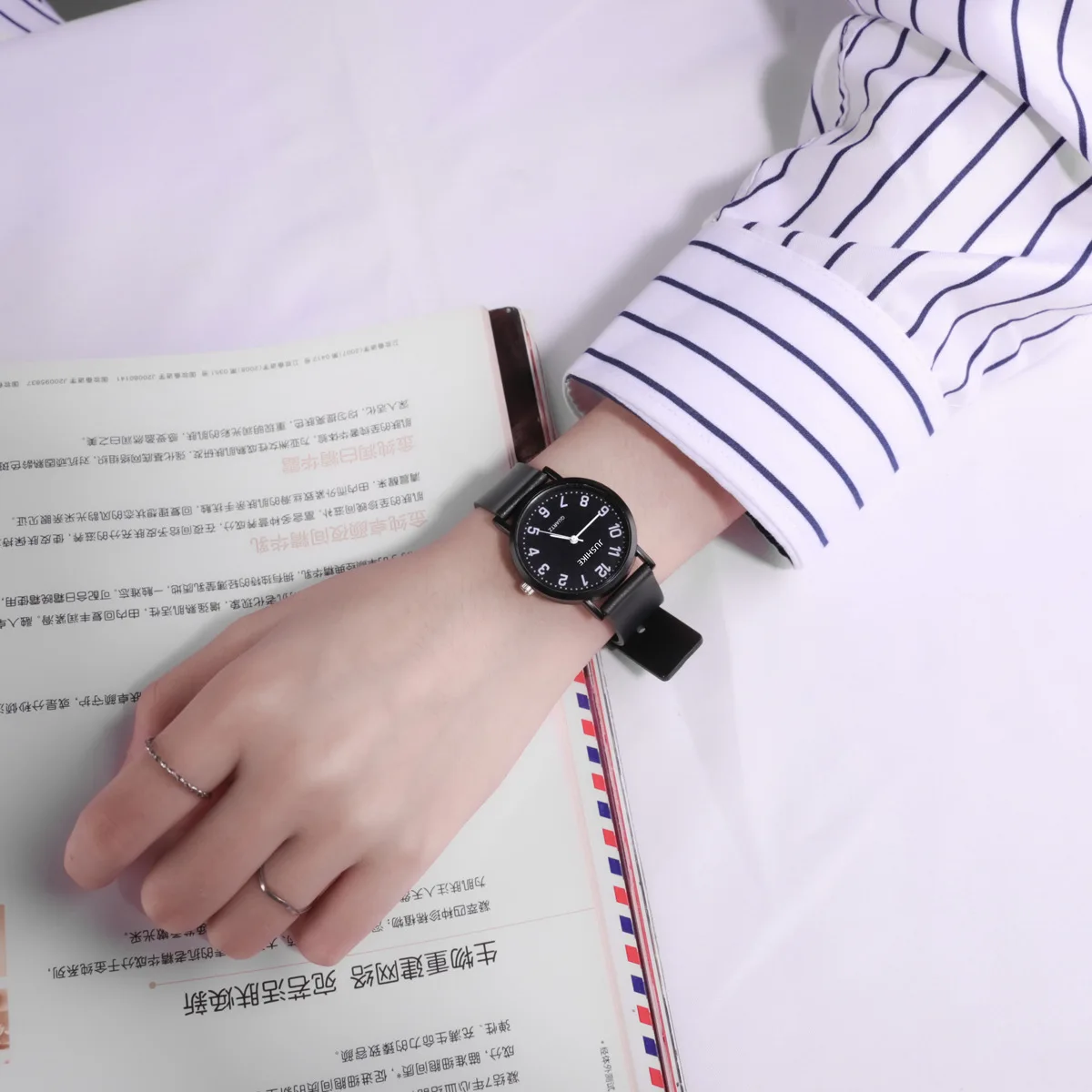 Simple Black Watch Quartz Watc - Luxury Watch Black recensione e prezzo